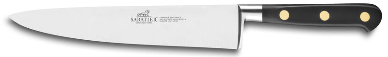Couteau de chef SABATIER Idéal Inox 100% forgé rivets laiton lame 20cm