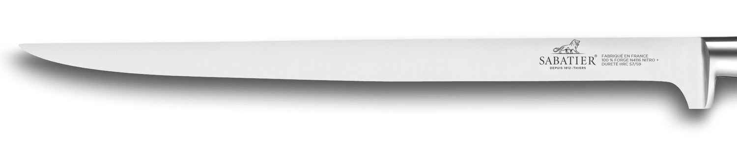 Couteau filet suédois SABATIER Idéal Inox 100% forgé rivets laiton lame 22cm