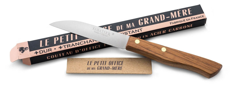 Couteau Le petit office de ma Grand Mère par Sabatier lame carbone 8cm