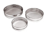 Set de 3 tamis en acier inox - maille inox 0.23mm
