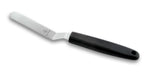 Spatule coudée professionnelle acier inox 9cm manche PP noir