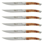 Coffret 6 couteaux de table Avantage Le Thiers Goyon-Chazeau manches genévrier