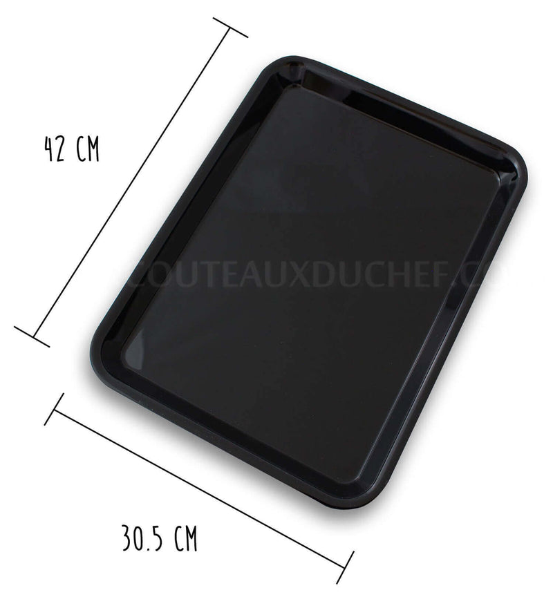 Plateau de présentation professionnel en Altuglas® noir - 42x30.5cm