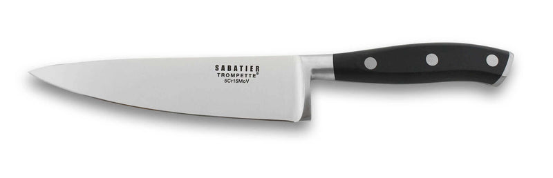 Couteau de chef Sabatier Trompette Vulcano 16cm 3 rivets