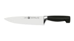 Bloc couteaux bois naturel 6 pièces Zwilling Four Star lames forgées