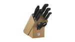 Bloc couteaux bois naturel 7 pièces Zwilling Four Star lames forgées