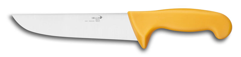 Couteau de boucher professionnel Déglon Profil lame 20cm - manche jaune