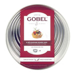 Boite de 8 découpoirs professionnels Gobel ronds unis tout inox