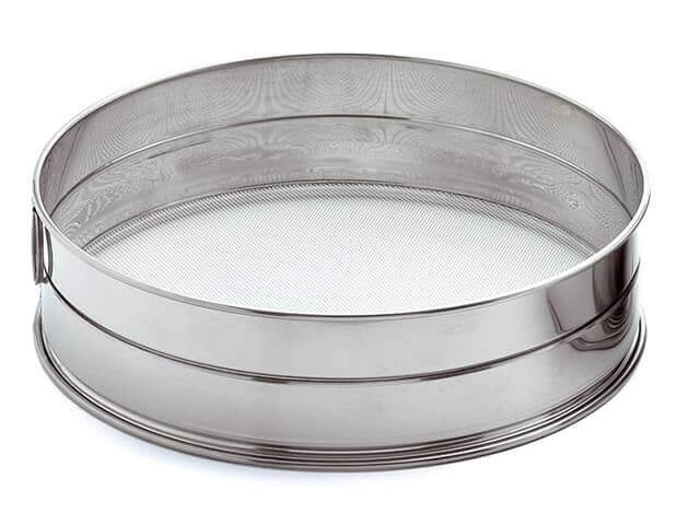Tamis professionnel acier inox 22cm - Maille inox 0.64mm