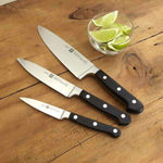 Coffret 3 couteaux de cuisine Zwilling Pro forgés - 1 office + 1 trancheur + 1 chef