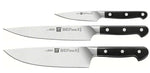 Coffret 3 couteaux de cuisine Zwilling Pro forgés - 1 office + 1 trancheur + 1 chef