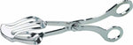 Pince à gâteaux large 21cm acier chromé