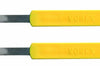 Lame de boulanger inox boule manche jaune - 2 pièces
