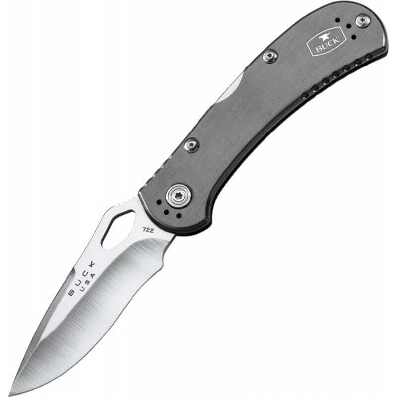 Couteau pliant BUCK SPITFIRE n°722GYS1 manche gris 11cm