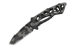 Couteau pliant BUCK BONES n°870CMX semi-dentelé camouflage 11,5cm