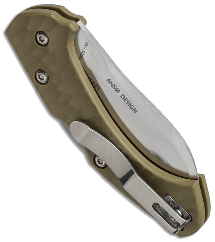 Couteau pliant FOX Zero FX-305G manche martelé beige 10cm