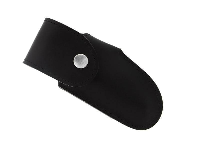 Etui Max Capdebarthes Le Montagnard en cuir noir pour manche jusqu'à 14cm