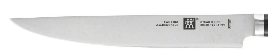 Coffret de 4 couteaux à steak Zwilling lames lisses 12cm