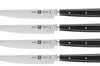 Coffret de 4 couteaux à steak Zwilling lames lisses 12cm