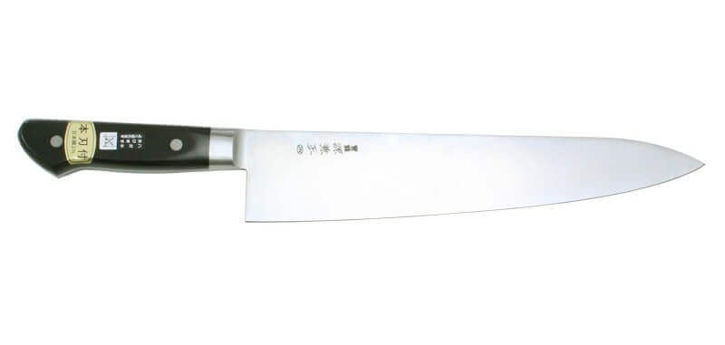 Couteau de chef 27cm Japan Kanetsune acier carbone 2N