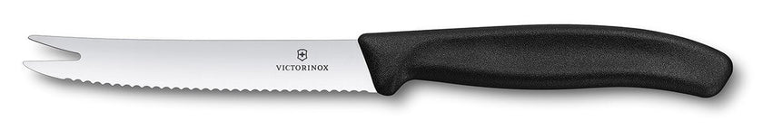 Couteau à fromage et saucisson Victorinox Swissclassic cranté 11 cm