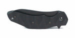 Couteau pliant Ansø FOX Fx-302 G10 manche noir 12cm ondulé + étui