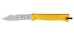 Couteau pliant Douk-Douk 815 acier inox manche métal jaune chromé 11cm