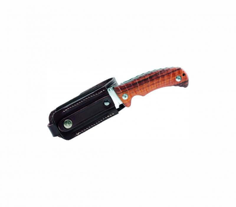 Couteau pliant de chasse FOX PRO Hunter FX-130 manche 12cm bois du désert