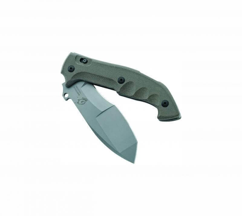Couteau pliant FOX MILITARY FX-500 Meskwaki tracker 17cm + étui double fonction