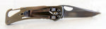 Couteau pliant BLACK FOX BF-434 habillage zebrano 9cm mousqueton