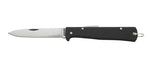 Couteau pliant OTTER Mercator lame acier carbone manche métal noir 11cm