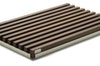 Planche à découper Wusthof en hêtre rainuré avec plateau inox - 40 x 25 x 3 cm