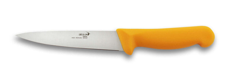 Couteau à saigner professionnel Déglon Profil lame 14cm - manche jaune