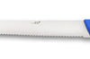 Couteau à poisson DEGLON lame 42cm grandes dents manche PP bleu