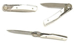 Couteau pliant Actilam T3 lame forgée manche corian blanc 11cm