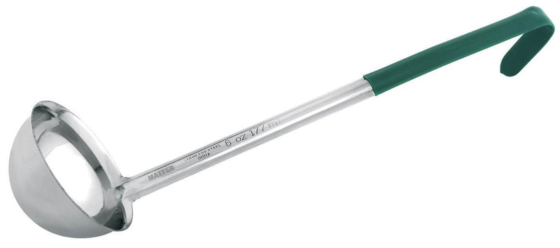 Louche professionnelle Matfer 17,7cl acier inox monobloc 95mm manche vert