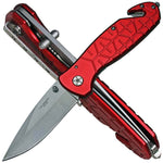 Couteau pliant Herbertz 200911 manche rouge 12cm + fonctions sécurité