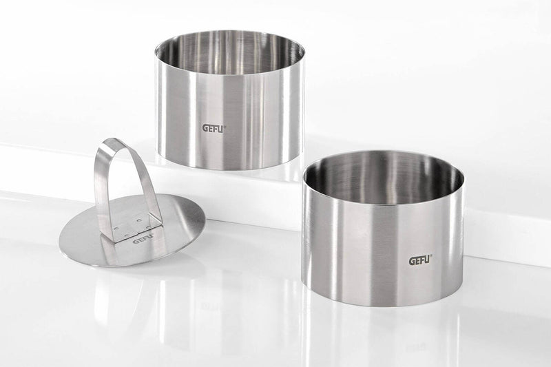 Set de 2 emporte-pièces Gefu Forma acier inox + poussoir