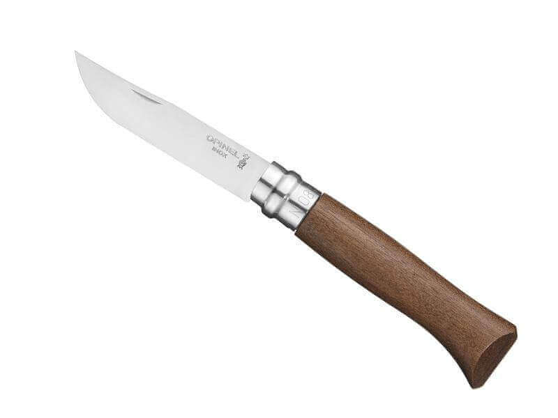 Couteau opinel tradition Luxe n°08 lame 8,5cm virole tournante manche noyer