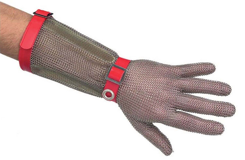 Gant de protection Niroflex avec manchette en cotte de maille inox - Taille M