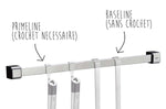 Crochet Gefu Smartline pour barre à ustensiles - 2 pièces