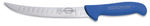 Couteau de boucher Dick Ergogrip lame alvéolée 26cm manche bleu