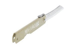 Couteau pliant Higonokami 2671 acier carbone manche gravé 10cm doré