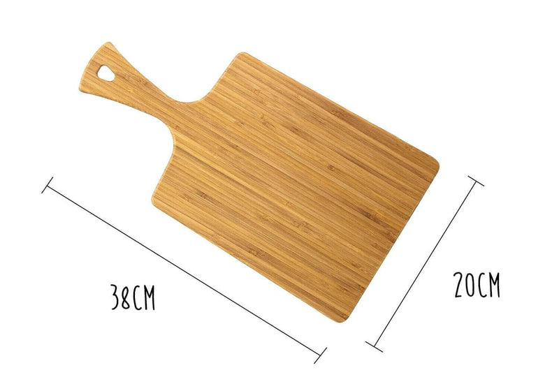 Planche à découper Totally Bamboo Greenlite Bistrot avec poignée - 38 x 20 cm