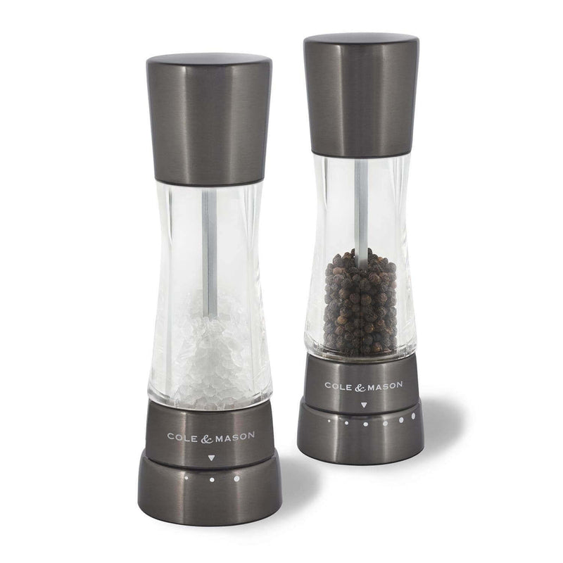 Coffret de 2 moulins sel/poivre Derwent Cole & Mason 19cm - Gun Metal