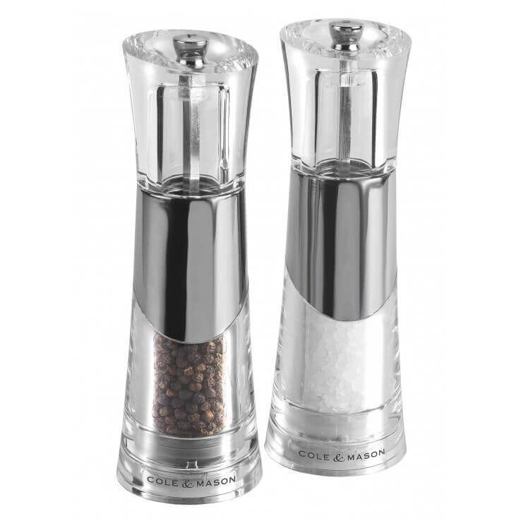Set assaisonnement Cole & Mason Bobbi poivrier et salière 18,5cm