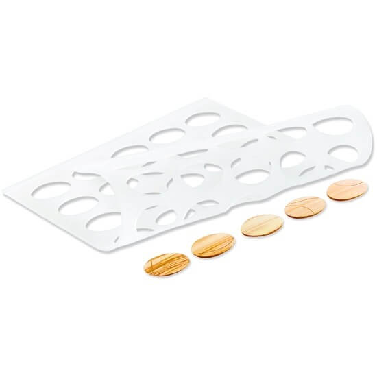 Chablon en silicone Silikomart 45 empreintes ovale 297 x 210mm