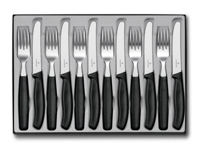 Ménagère 12 pièces Victorinox Swissclassic acier inox couteaux bout rond