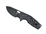 Couteau pliant Fox Suru inox manche alu 9cm + clip - Noir