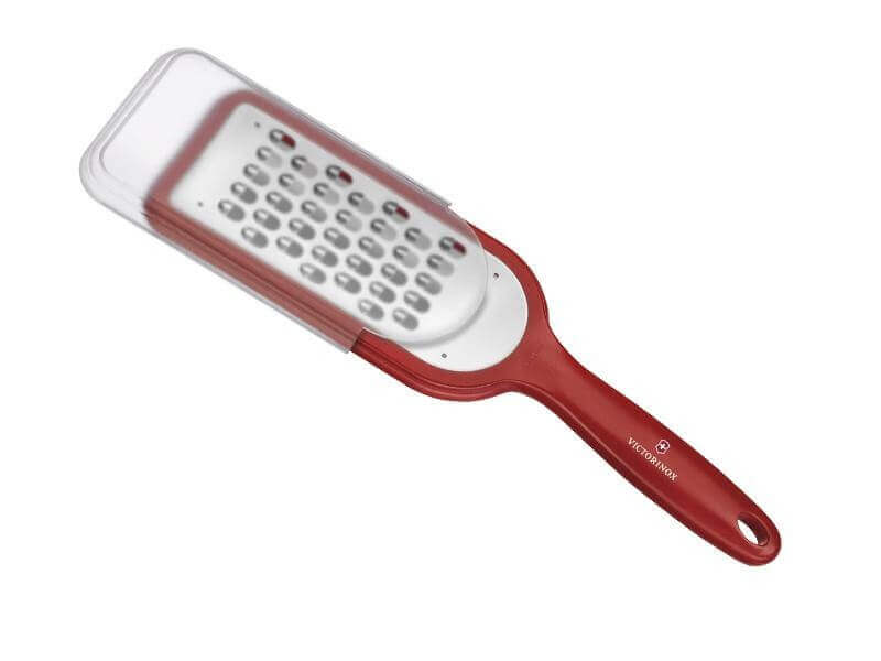Râpe moyenne Victorinox manche rouge + étui protecteur
